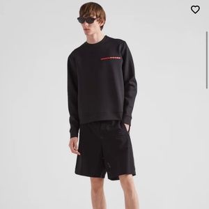 Prada Recycled double jersey sweatshirt, men